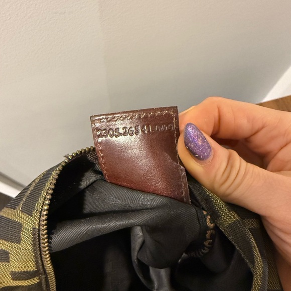 Vintage 1925 Cosmetic Tote Zucca Canvas Mini - Picture 6 of 10